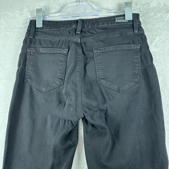 Paige Hoxton Ultra Skinny Jeans Womens Size 26 Mid Rise Dark Wash Black - Picture 4 of 12